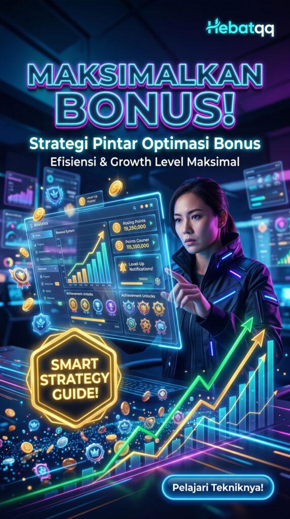 Strategi Memaksimalkan Bonus dan Panduan Bertaruh Judi Kartu Online di HebatQQ cinematic, viral style promotional poster for 202606172315