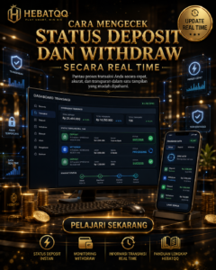 Cara Mengecek Status Deposit dan Withdraw Secara Real Time di HEBATQQ